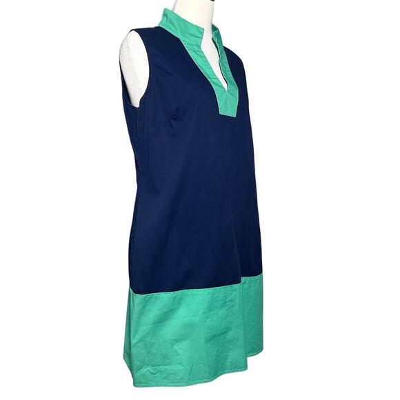 SAIL TO SABLE Tunic Shift Dress SZ M Mint Green Navy - Picture 7 of 8